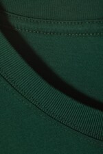 Dark Green - Mittelschweres lockeres T-Shirt - 1