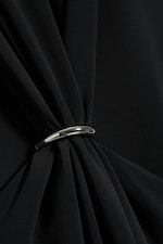 Black - Gathered Maxi Dress - 2