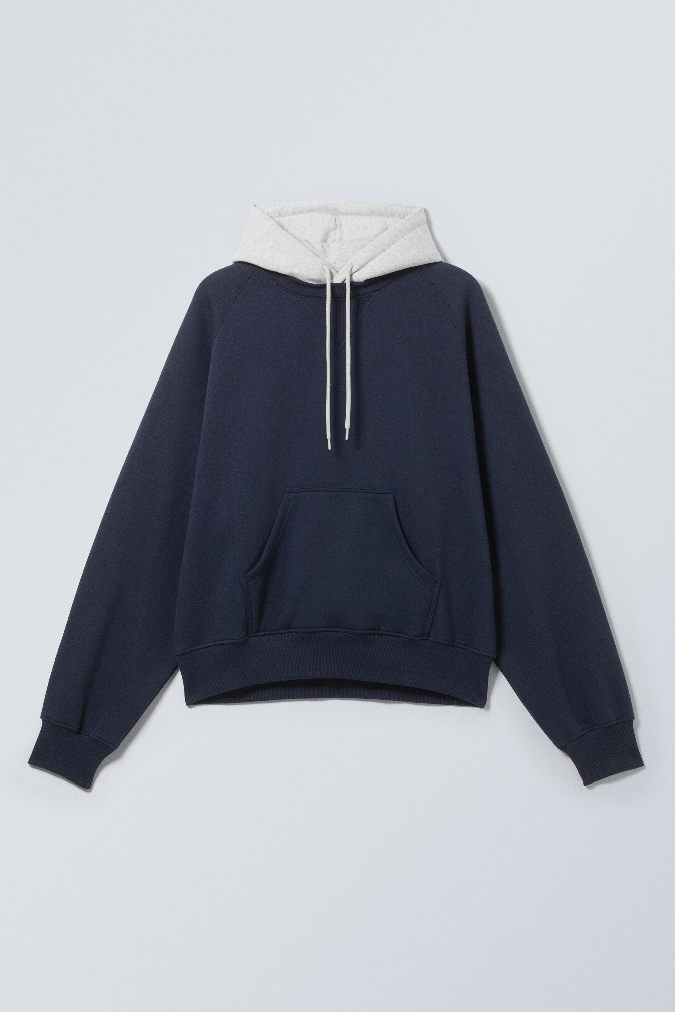 Ingrandisci l'immagine: Loose Raglan Hoodie - Dark Blue/Grey - UOMO | H&M CH 1
