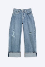 Lake Worn - Denim Blue Medium - Peggy Low Rise Loose Baggy Jeans - 5