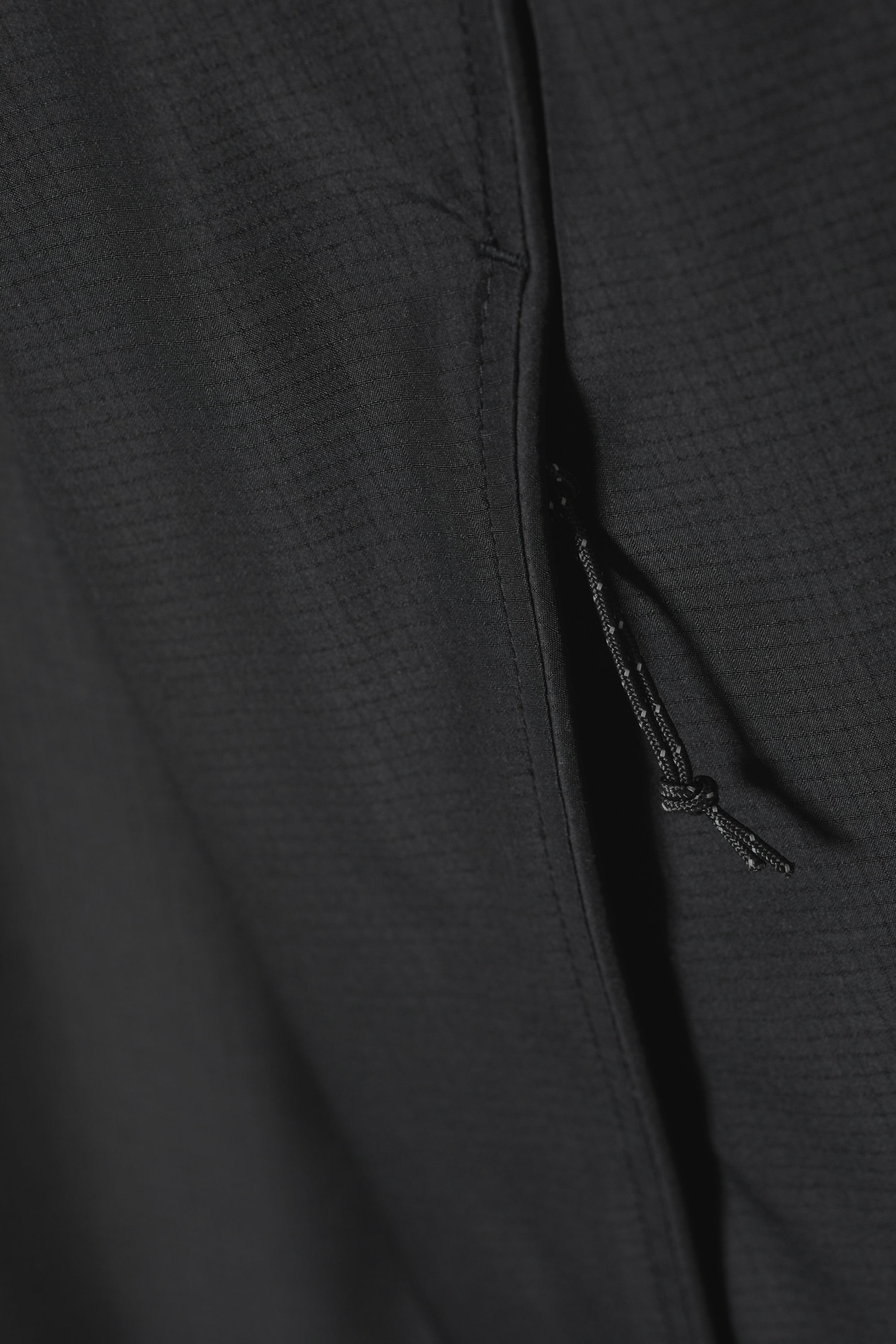 Schwarz - Lockere Shell-Jacke - 1