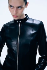Black - Leather Jacket Wrap Combo - 4