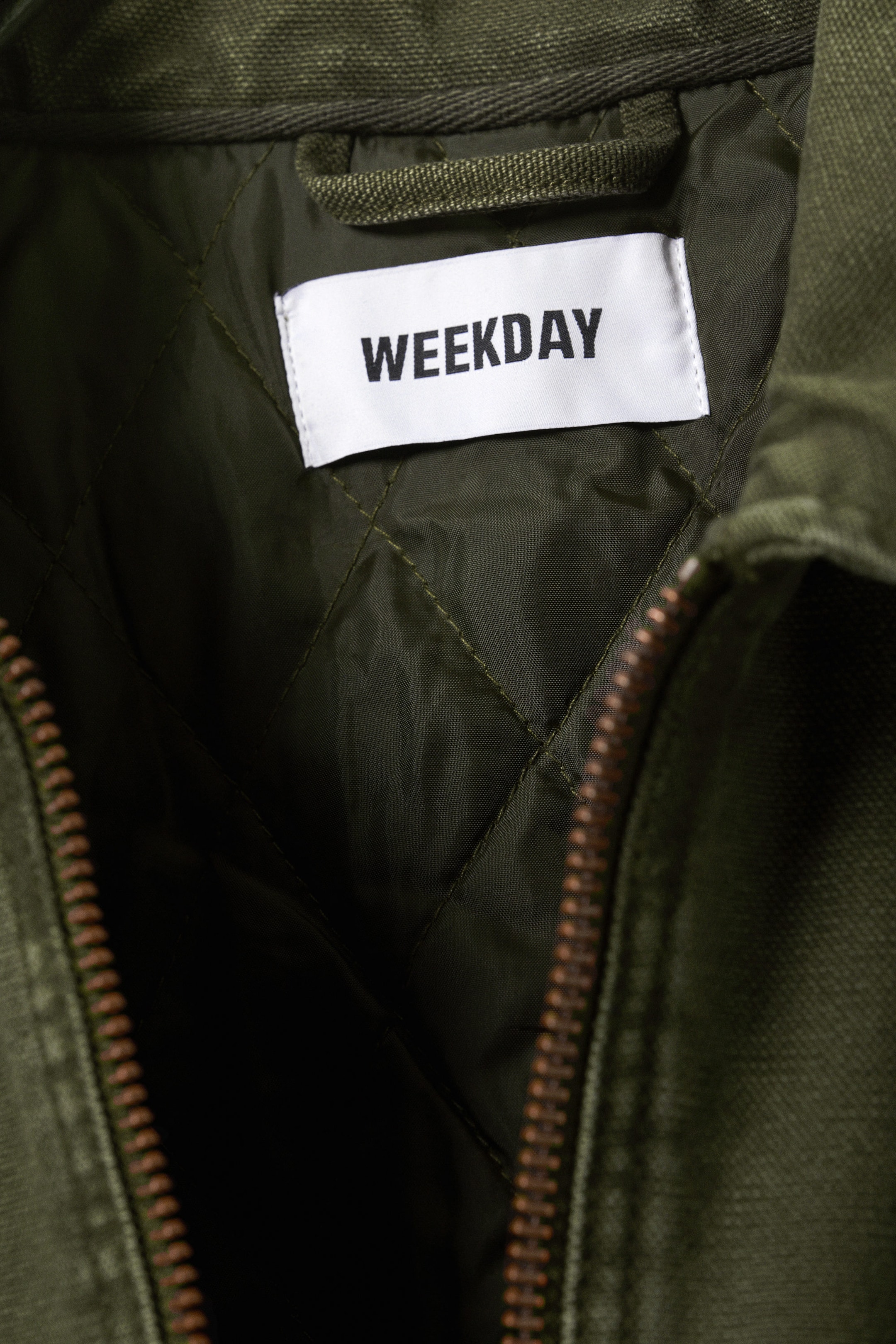 Dark Khaki Green - Relaxed Washed Utility Jacket - 5