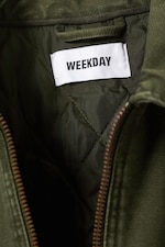 Dark Khaki Green - Relaxed Washed Utility Jacket - 5
