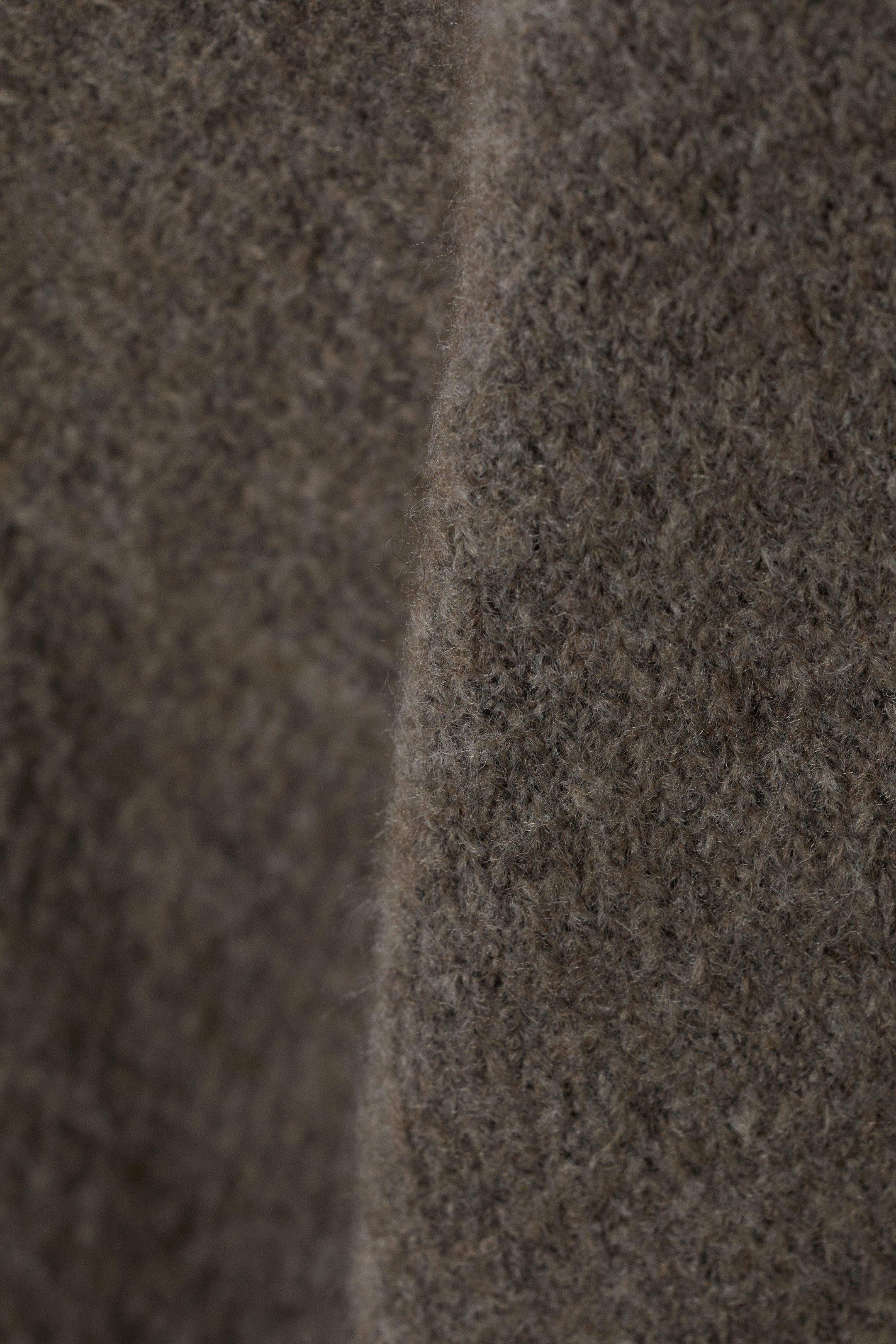 Dark Mole - Marla Oversized Soft Knit Hoodie - 1