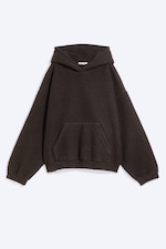Dark Brown - Wool-blend hoodie - 4