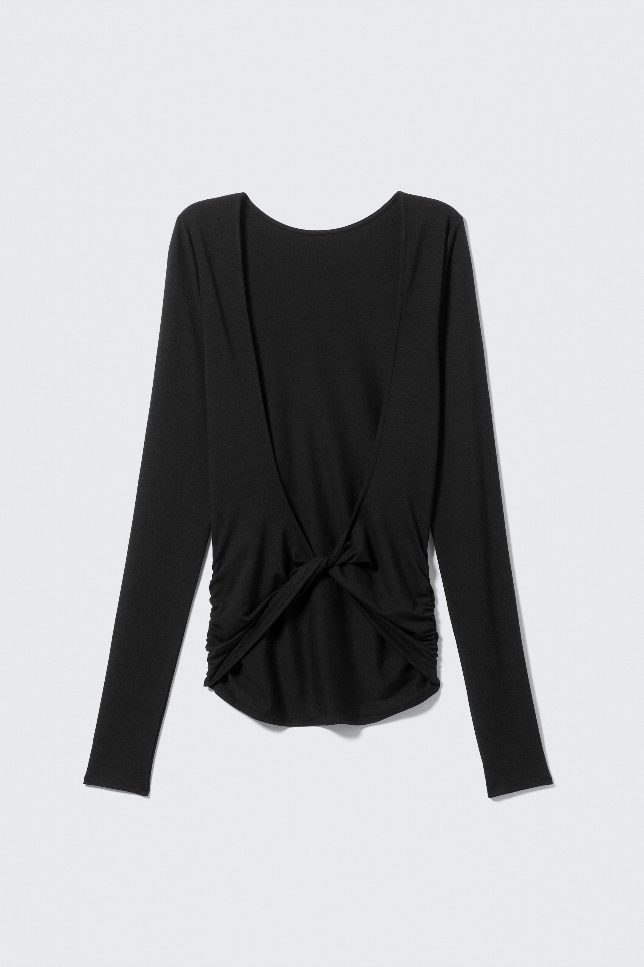 Größeres Bild ansehen: Langärmeliges Oberteil mit offenem Rücken - Schwarz - Ladies | H&M DE 5