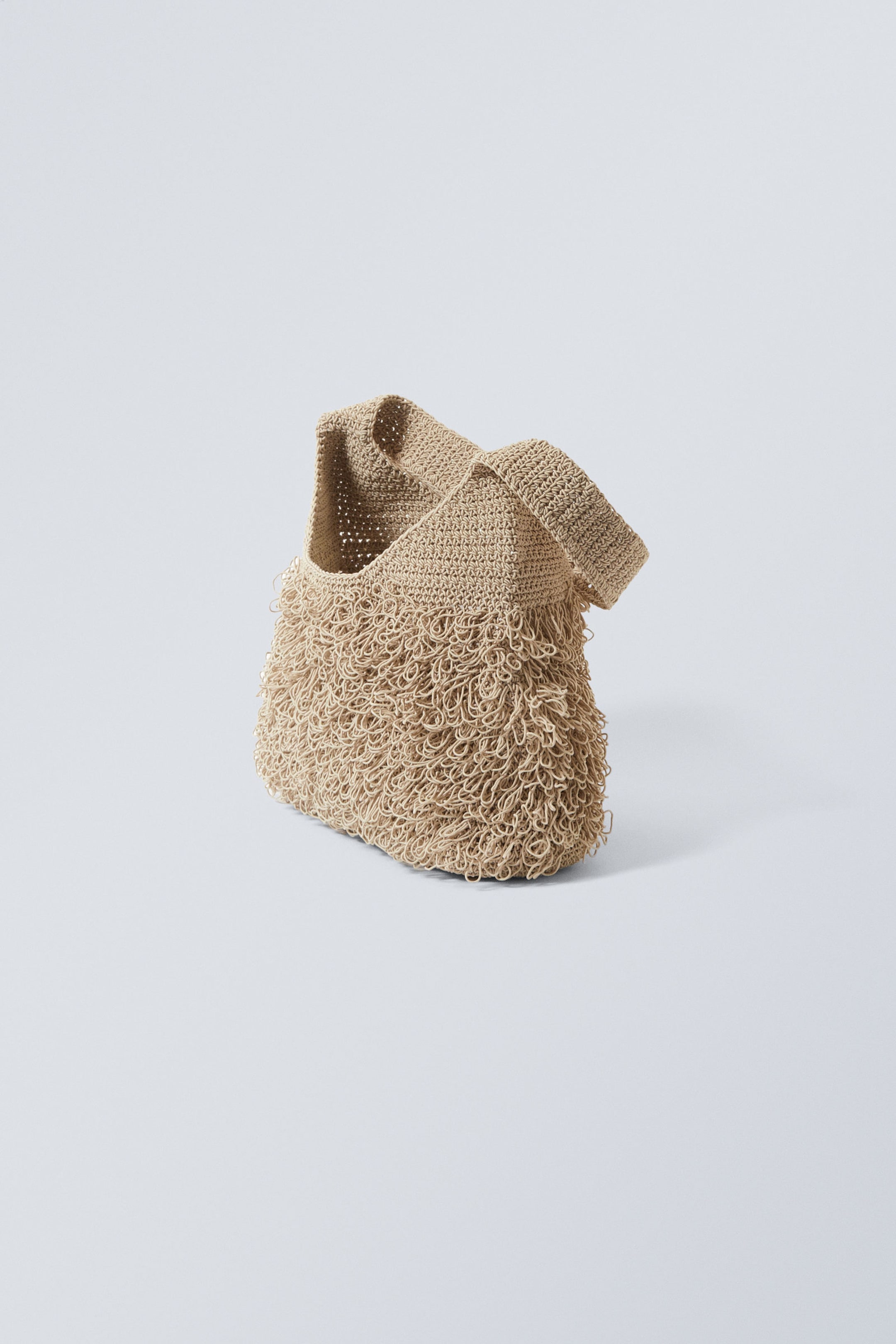 Beige - Small Loop Handbag - 2
