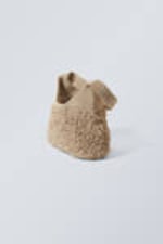 Beige - Kleine Loop-Handtasche - 1