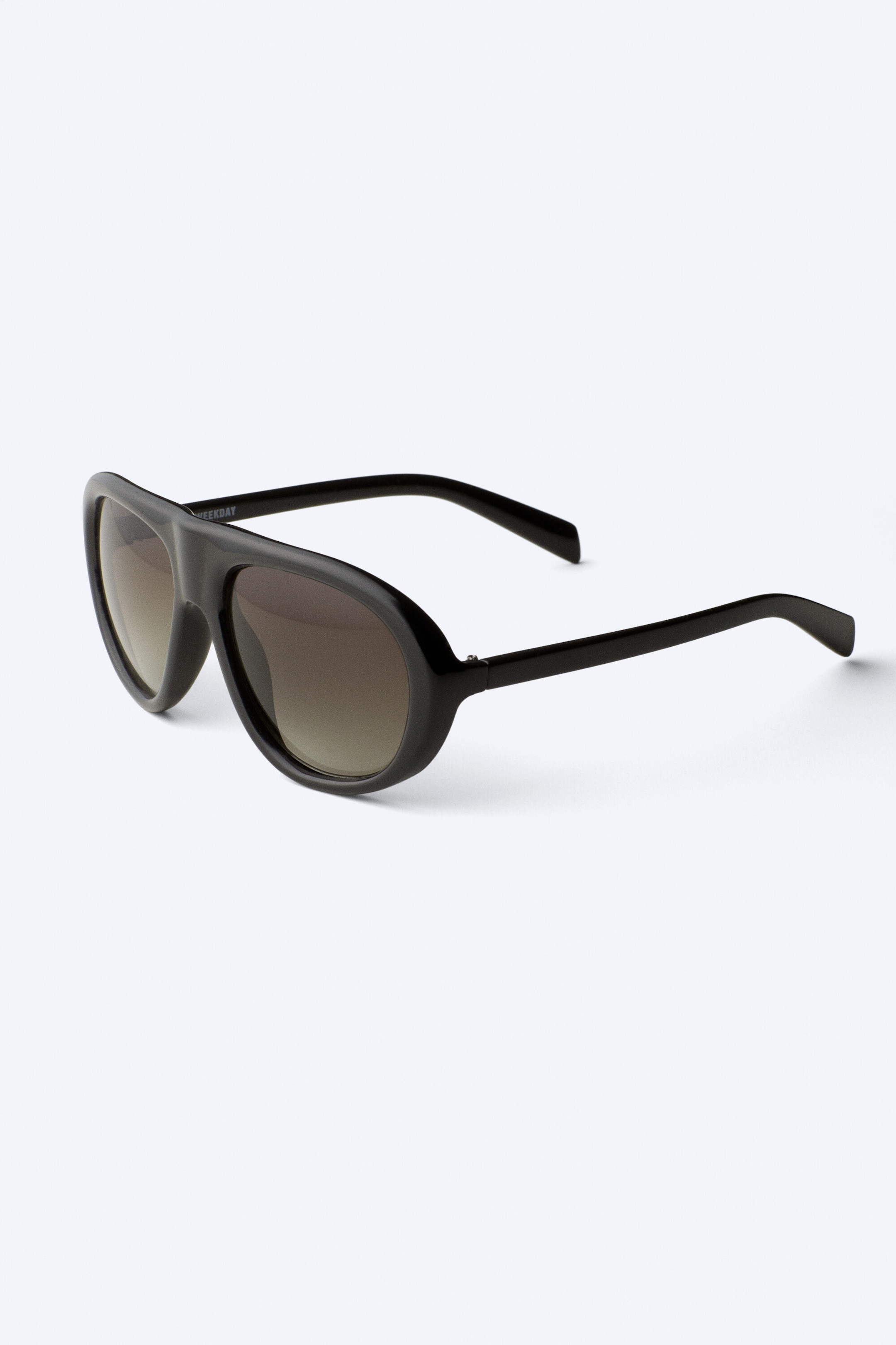 Black frames + Brown Lenses - Aviator Sunglasses - 3