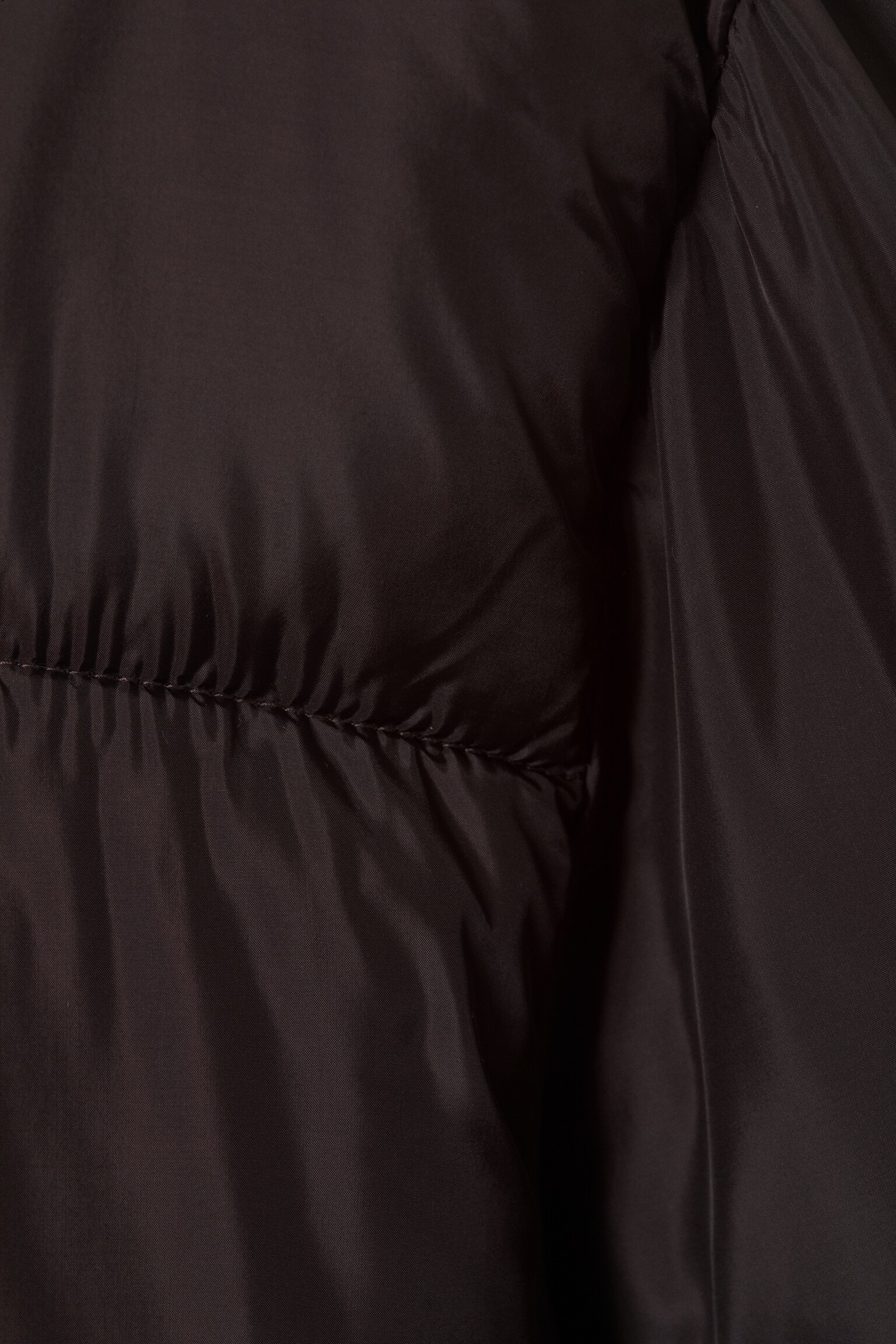 Pufferjacke mit Kragen - Dunkelbraun/Schwarz - 6