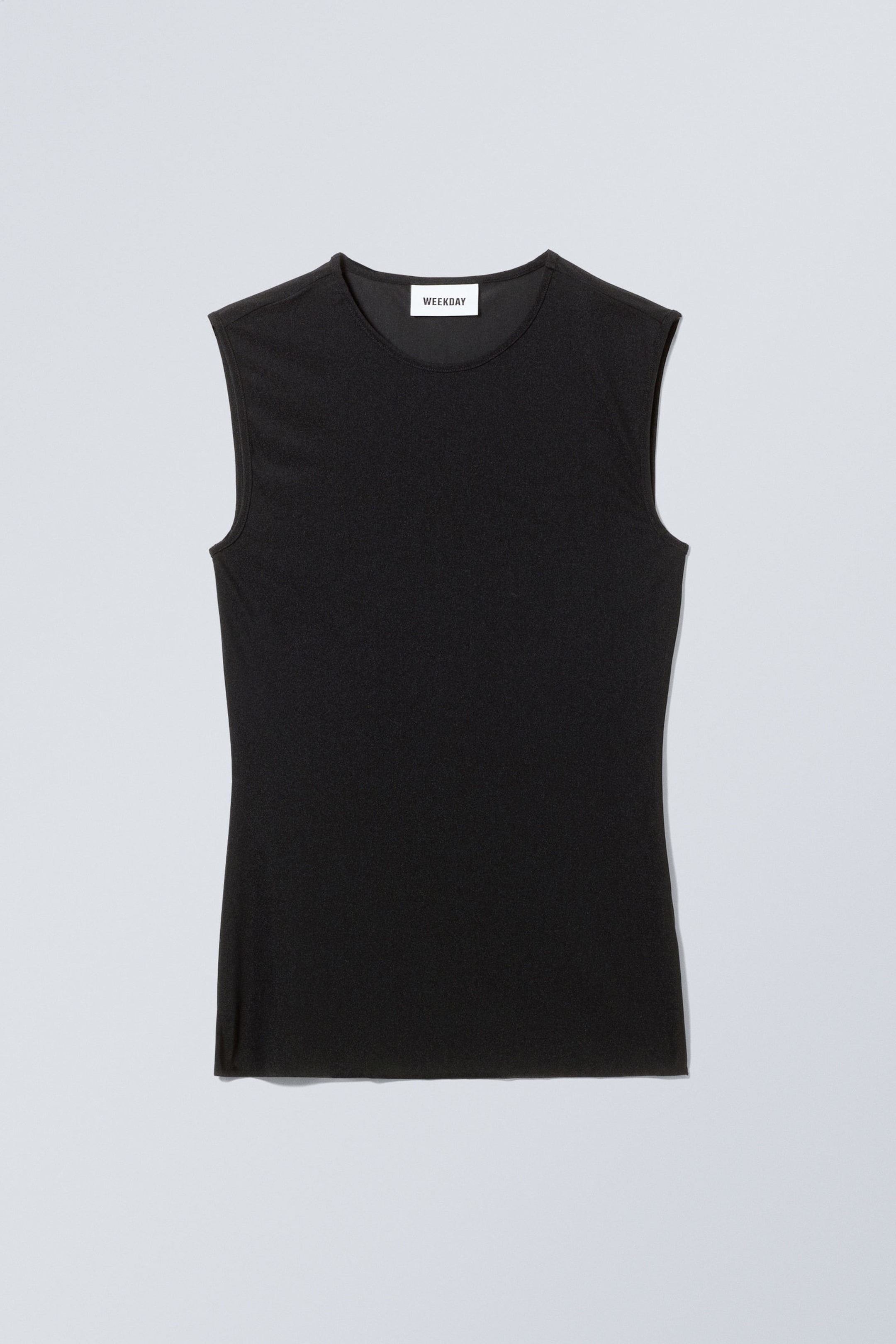 Black - Transparent Tank Top - 1