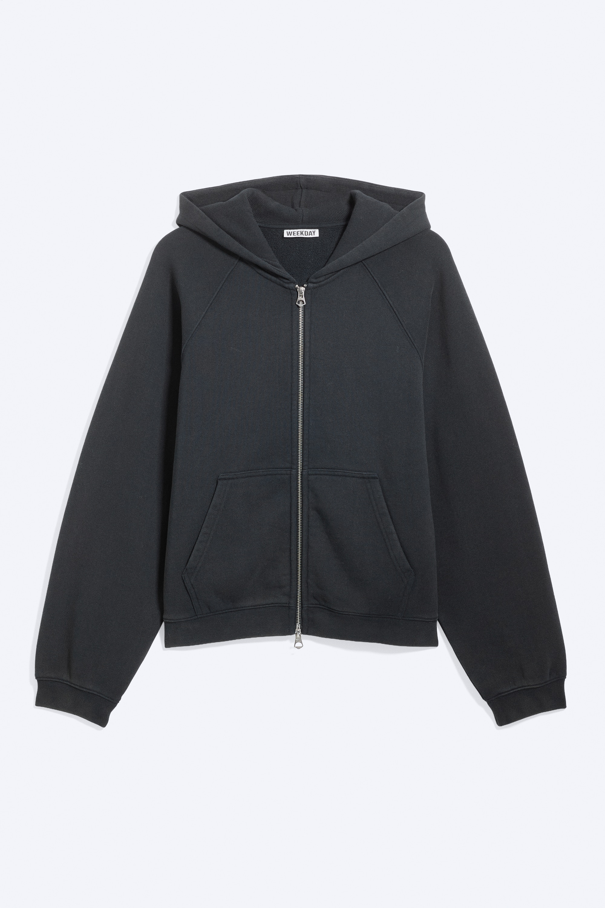 Zip-Hoodie mit Raglanärmeln und relaxter Passform