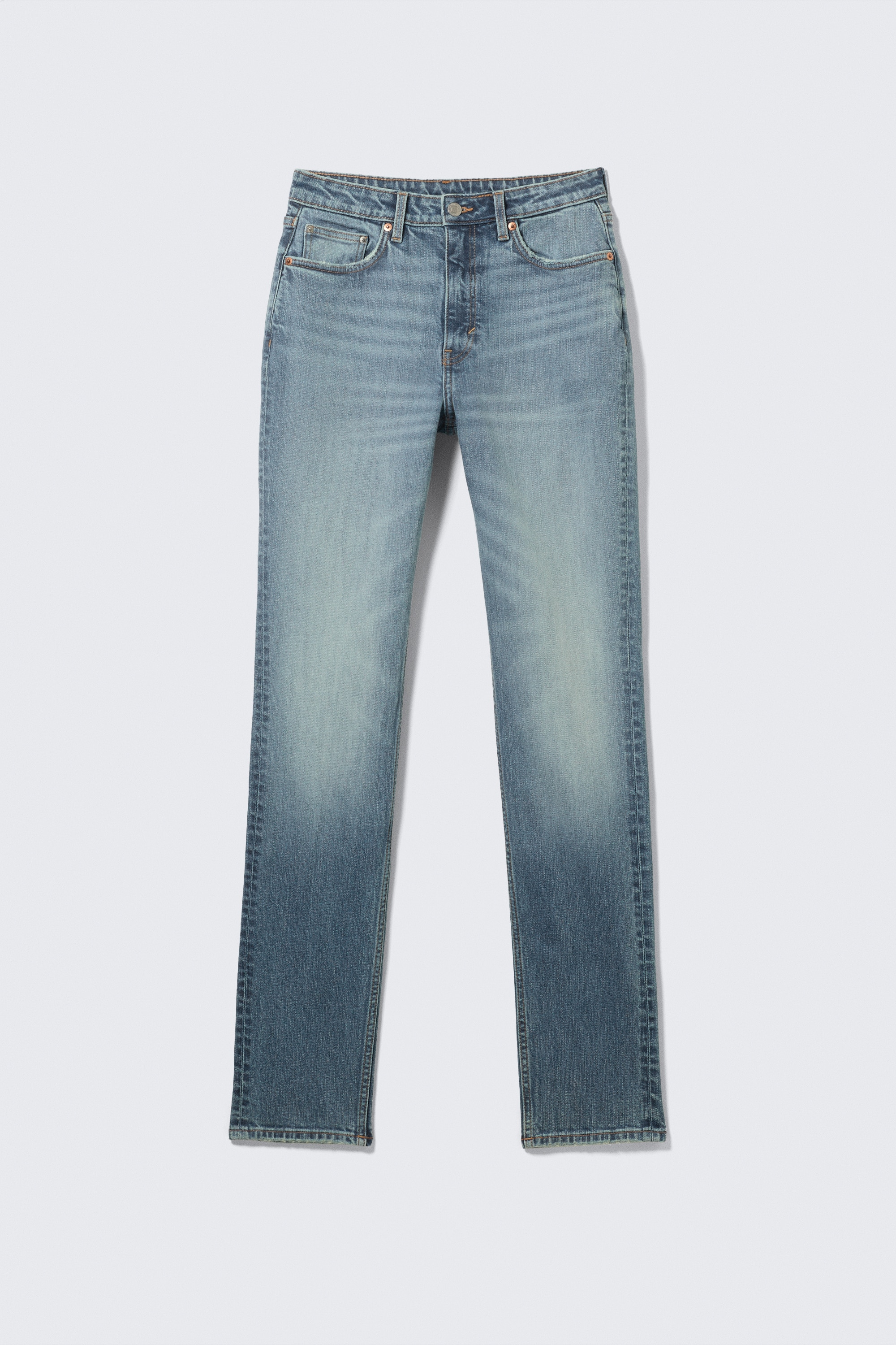 Vega Curve vysoké slim džíny - Blue Horses - středně modrá/Blue Hymn - středně modrá