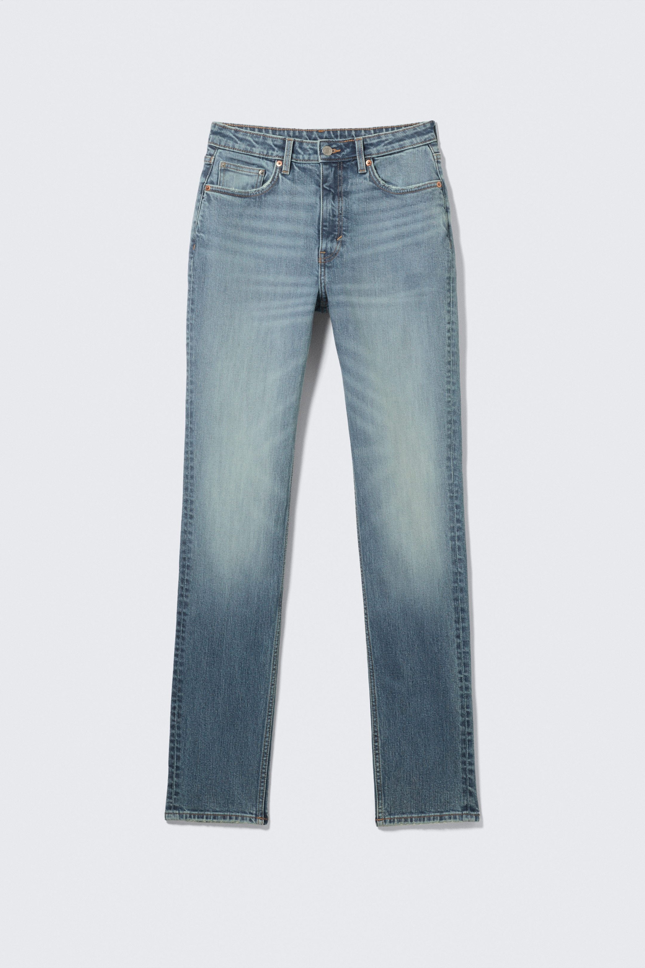 Blue Horses - Medium Blue - Vega Curve High Waisted Slim Leg Jeans - 5