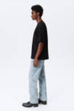 Black - Relaxed Fit Short-Sleeved Cotton T-shirt - 2