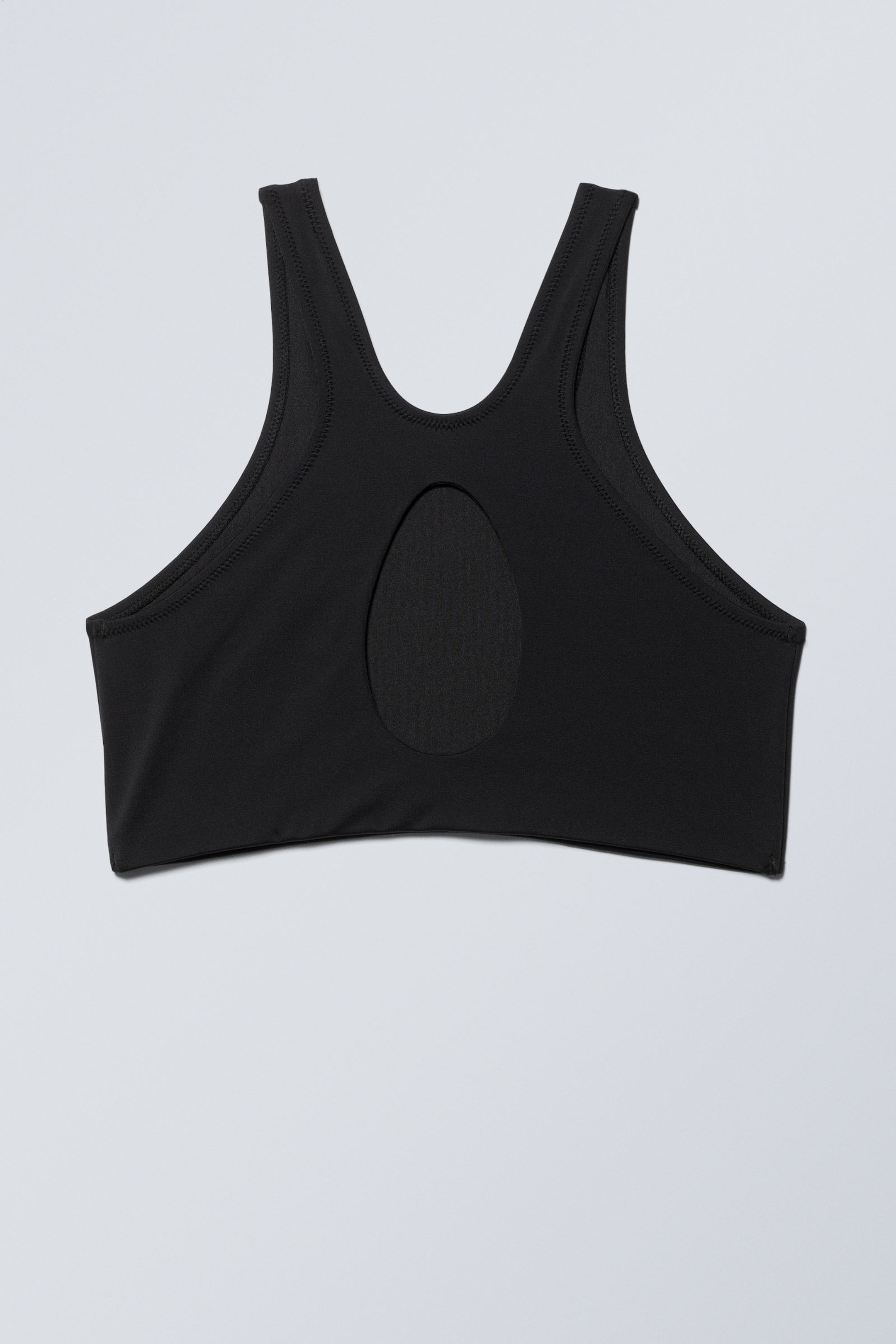 Black - Racerback Bikini Top - 2