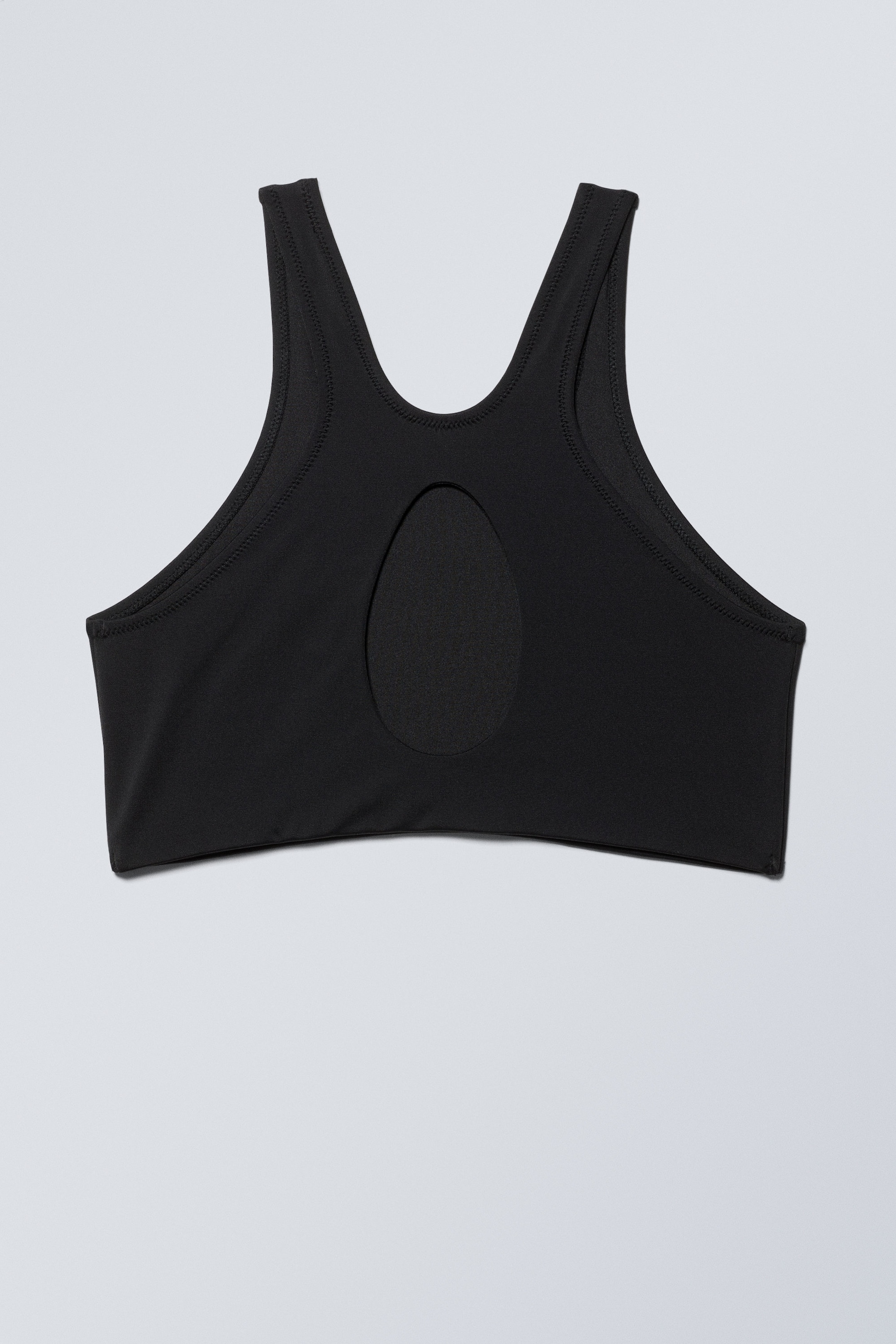 Svart - Bikinitopp med brottarrygg - 1