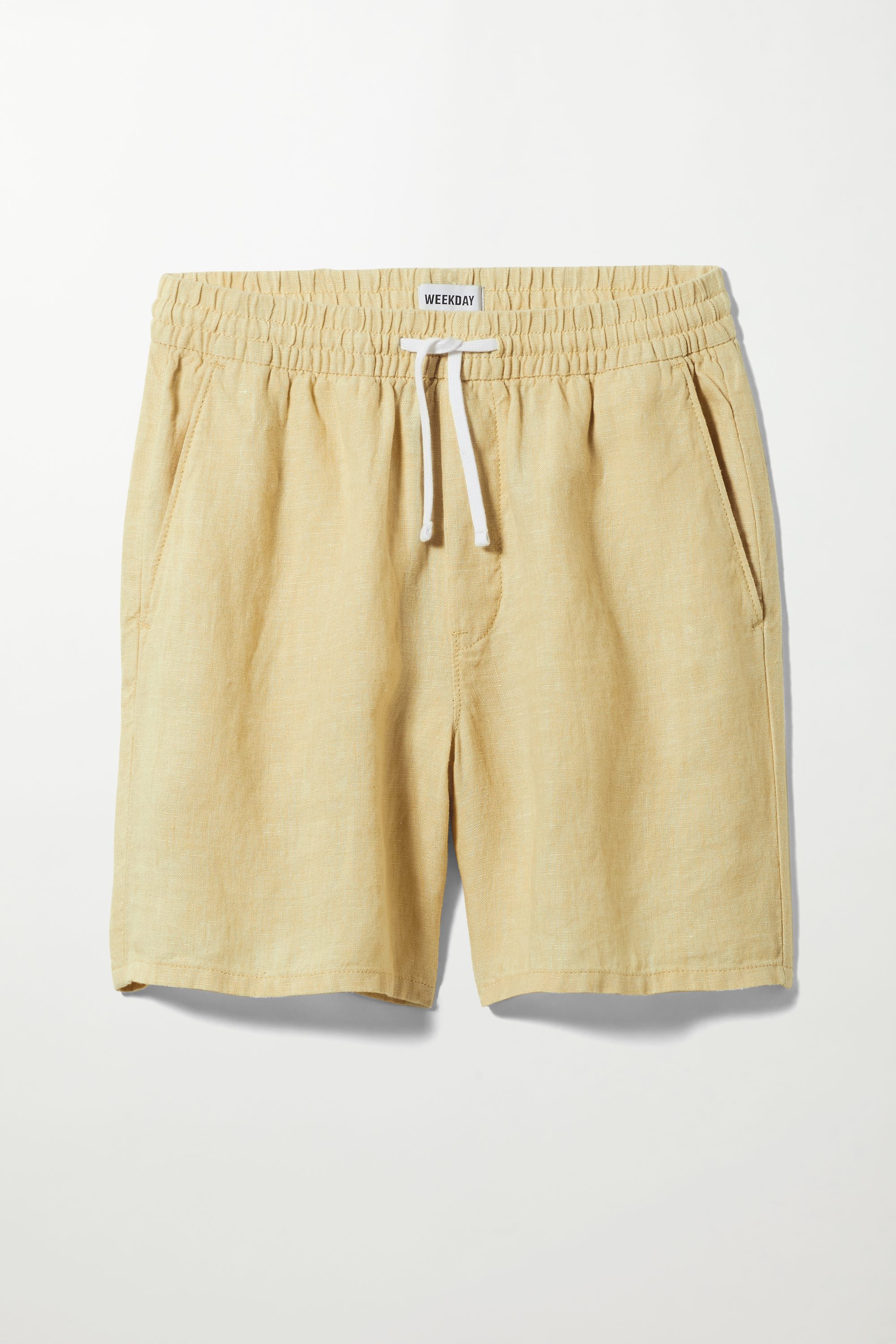 olsen linen shorts - Light yellow | Weekday WW