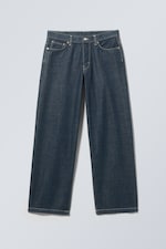 Blue Rinse - Lockere Jeans Sphere mit tief sitzendem Bund - 0