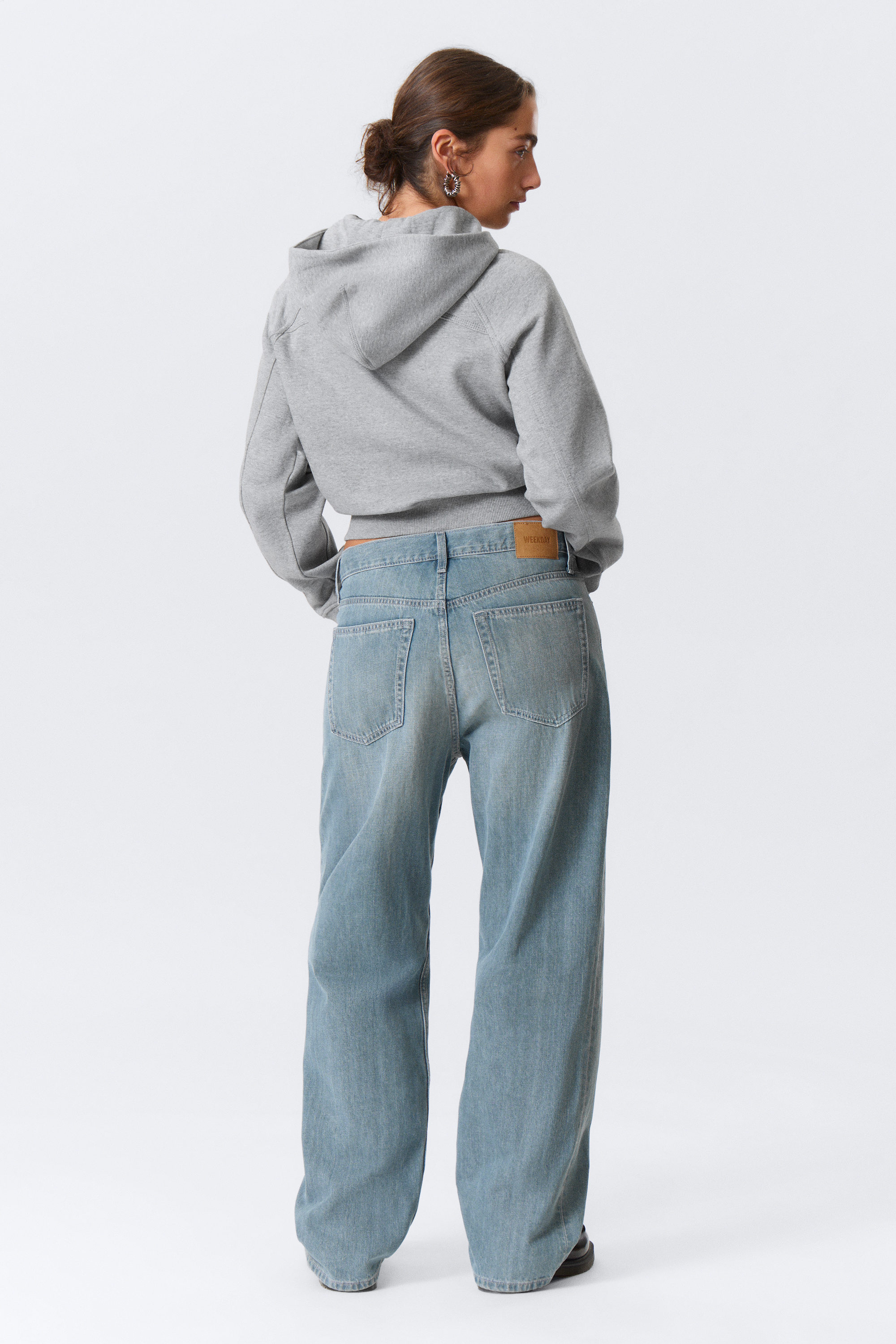 Gloria Blue - Bleu moyen - Jean droit ample taille mi-haute Galaxy - 9