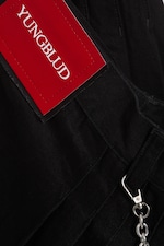 Black - Yungblud Mid Rise Denim Kilt - 6