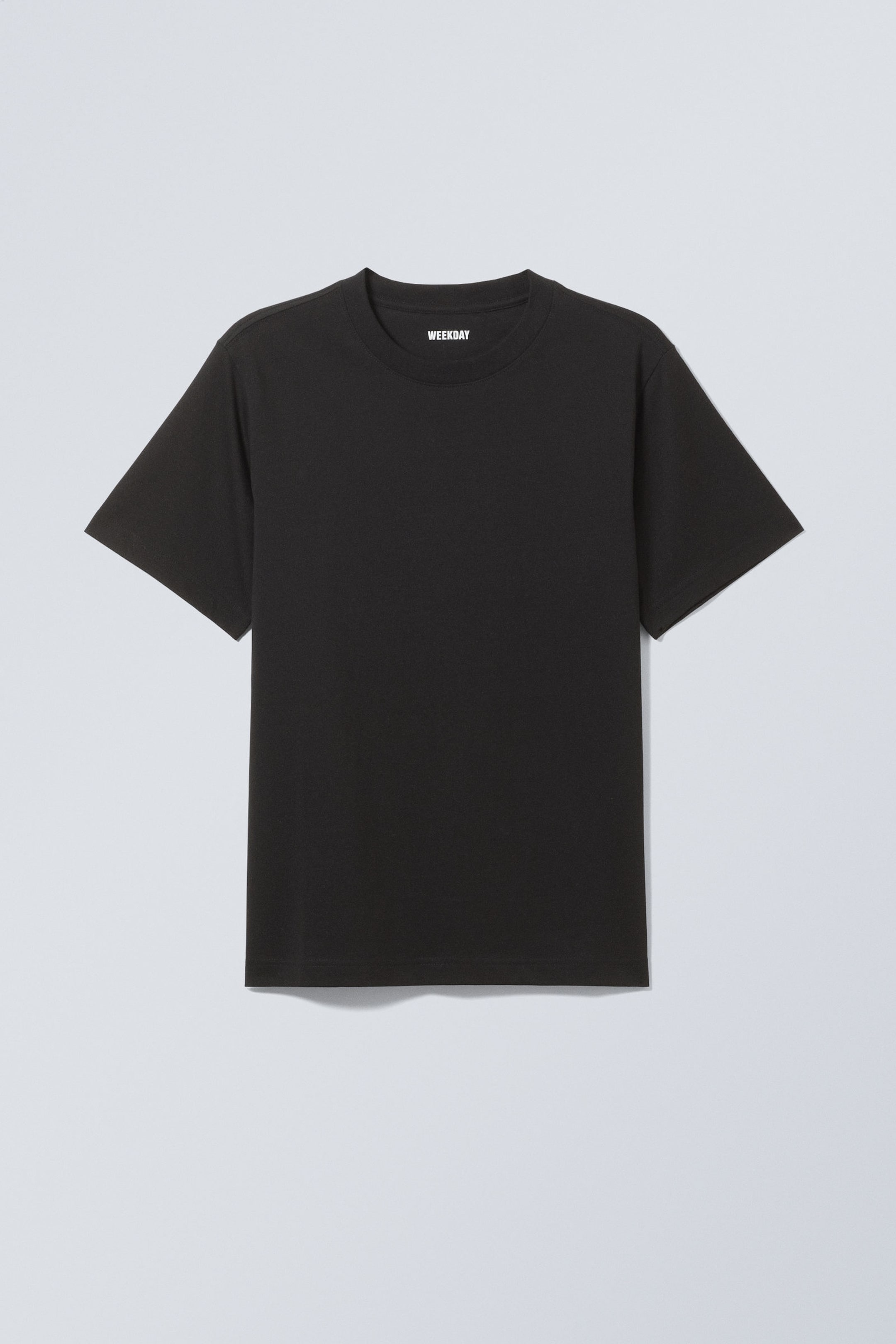 Black - Short Boxy Heavyweight T-shirt - 3