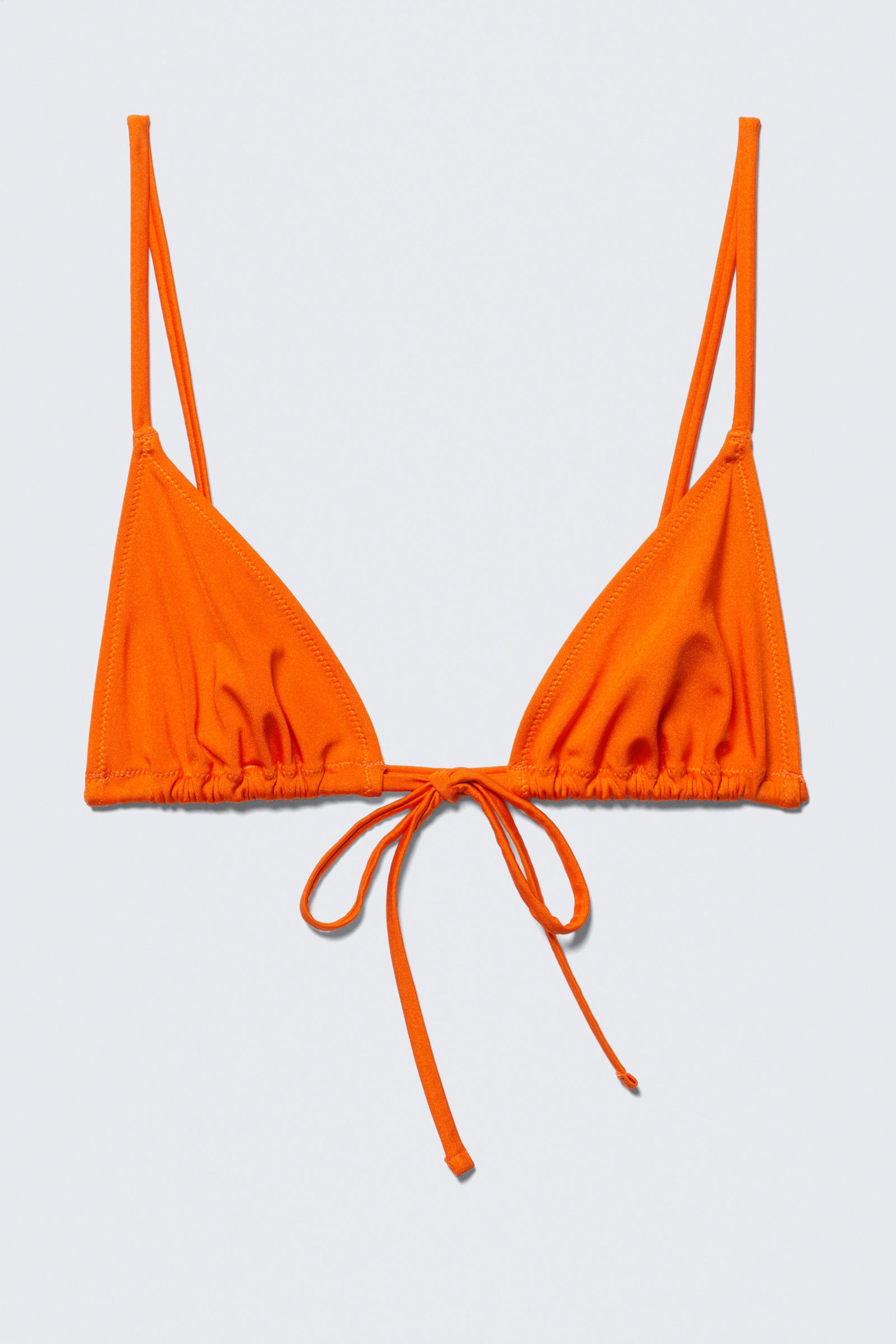 Bright Orange - Triangle Bikini Top - 4