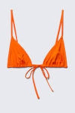 Bright Orange - Triangle Bikini Top - 4