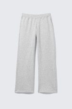 Grey Melange - Low Rise Terry Sweatpants - 4