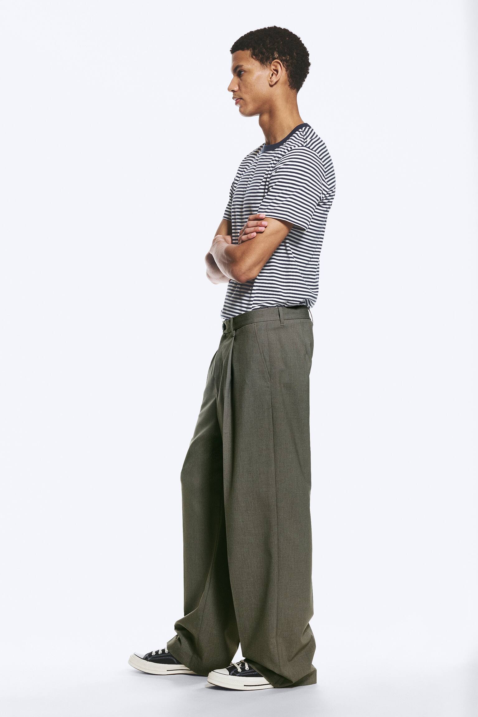 Uno Loose Suit Trousers - Mørk grønnmelert/Svart/Mørk gråmelert/Mørk marineblå/Mørkegrå – nålestriper - 6