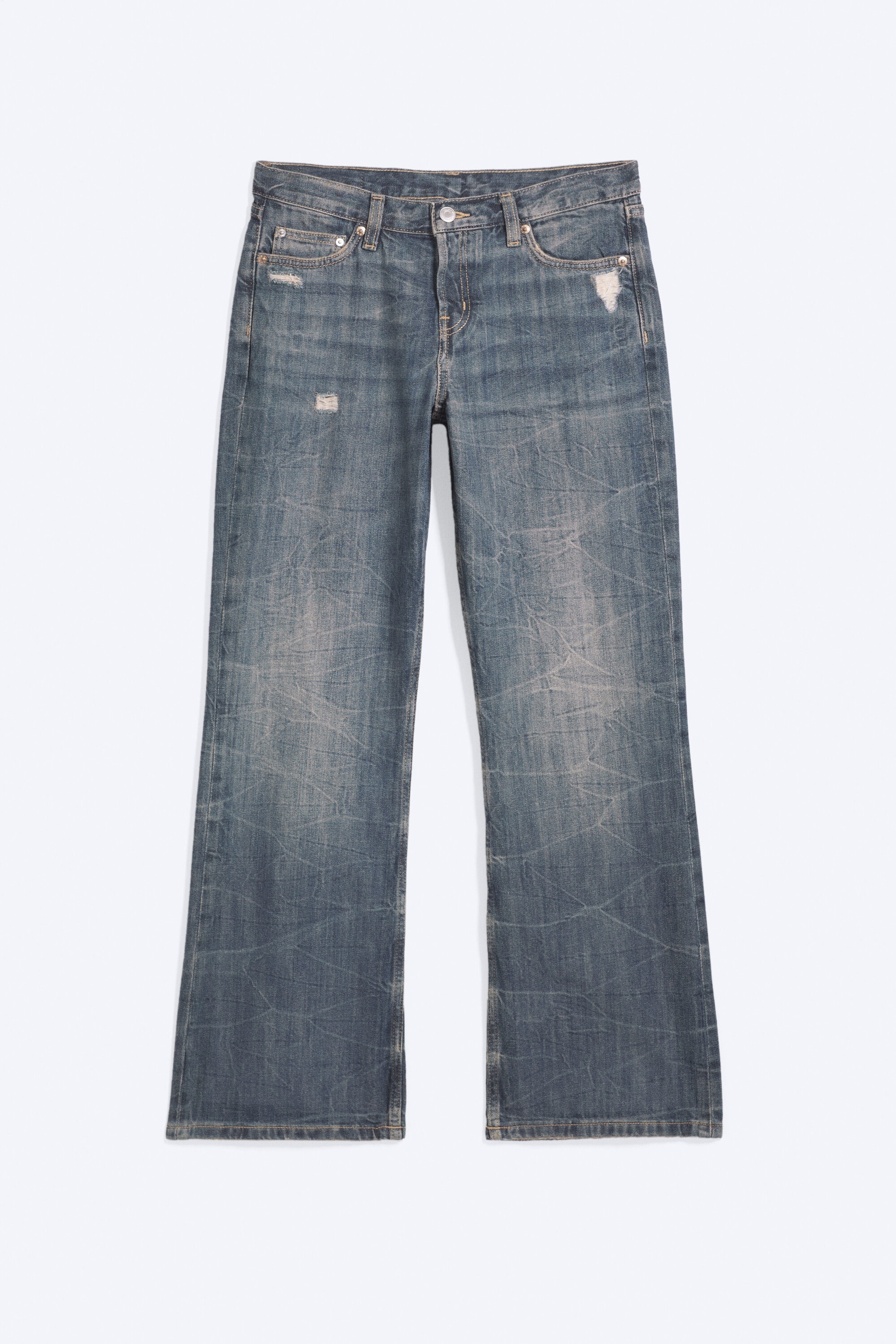 Marina Blue - Dark Blue - Aura Low Rise Relaxed Bootcut Jeans - 6