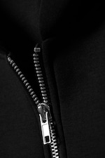 Schwarz - Oversized Scuba-Zip-Hoodie - 6