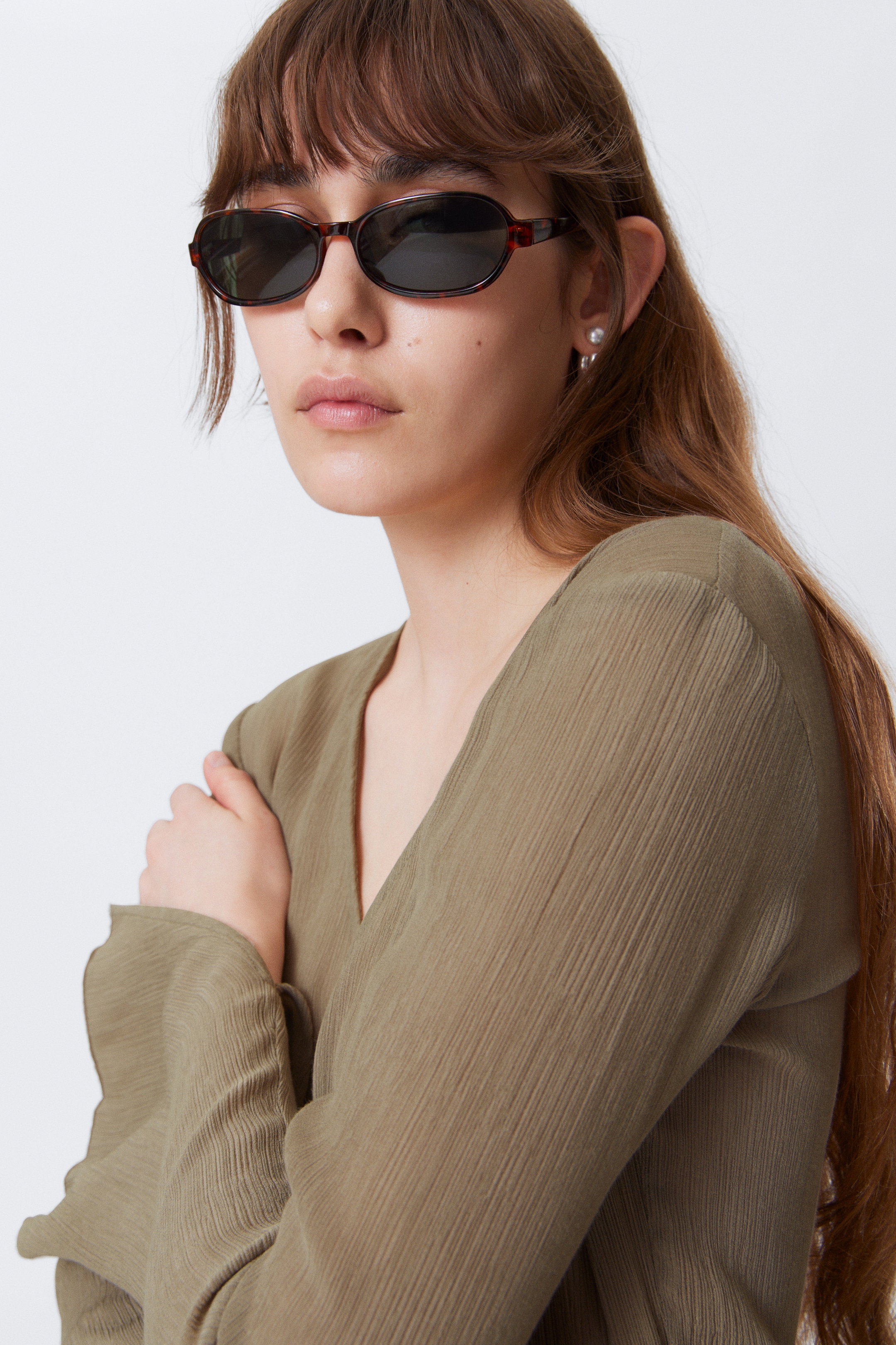 Visualizza immagine più grande: Maxi abito semi-trasparente a maniche lunghe - Beige - DONNA | H&M IT 2