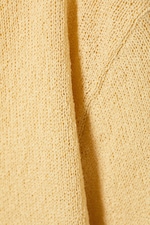 Light Yellow - Relaxed Knitted Boat-Neck Sweater - 4