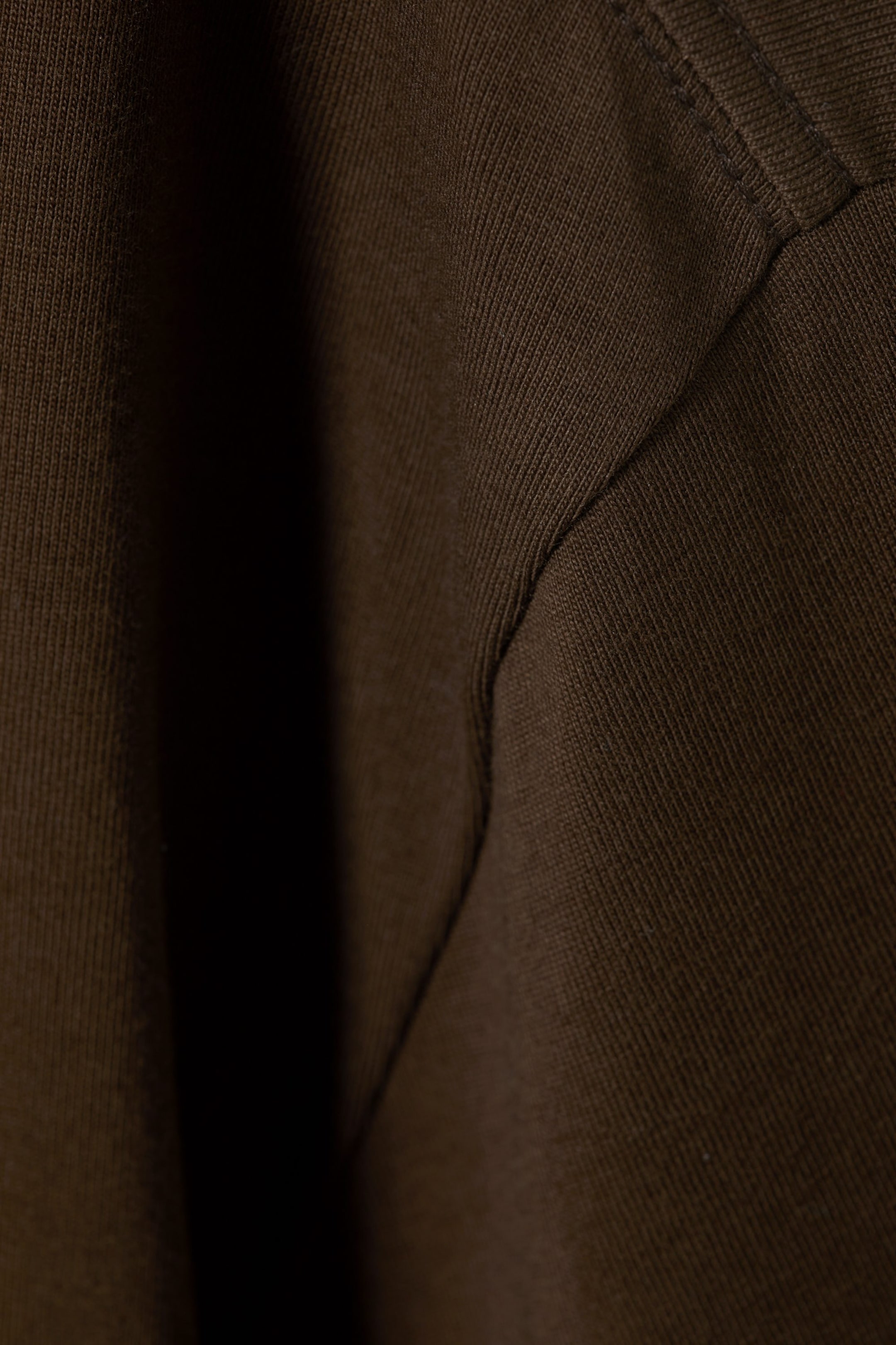 Brown - Oversized Heavyweight T-shirt - 1