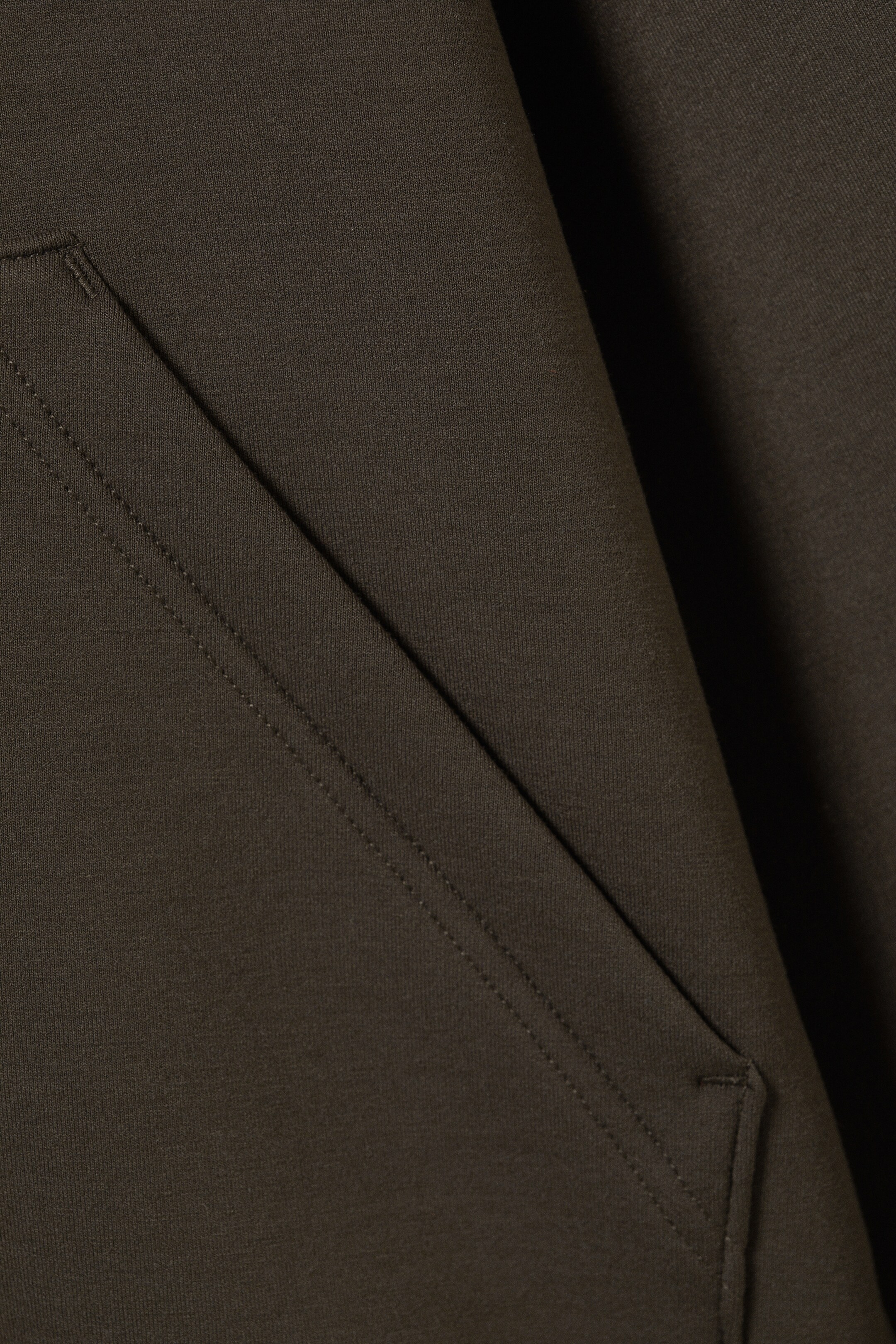 Преглед на по-голямо изображение: Oversized Scuba Zip-Hoodie - Dark Brown - ЖЕНИ | H&M BG 5