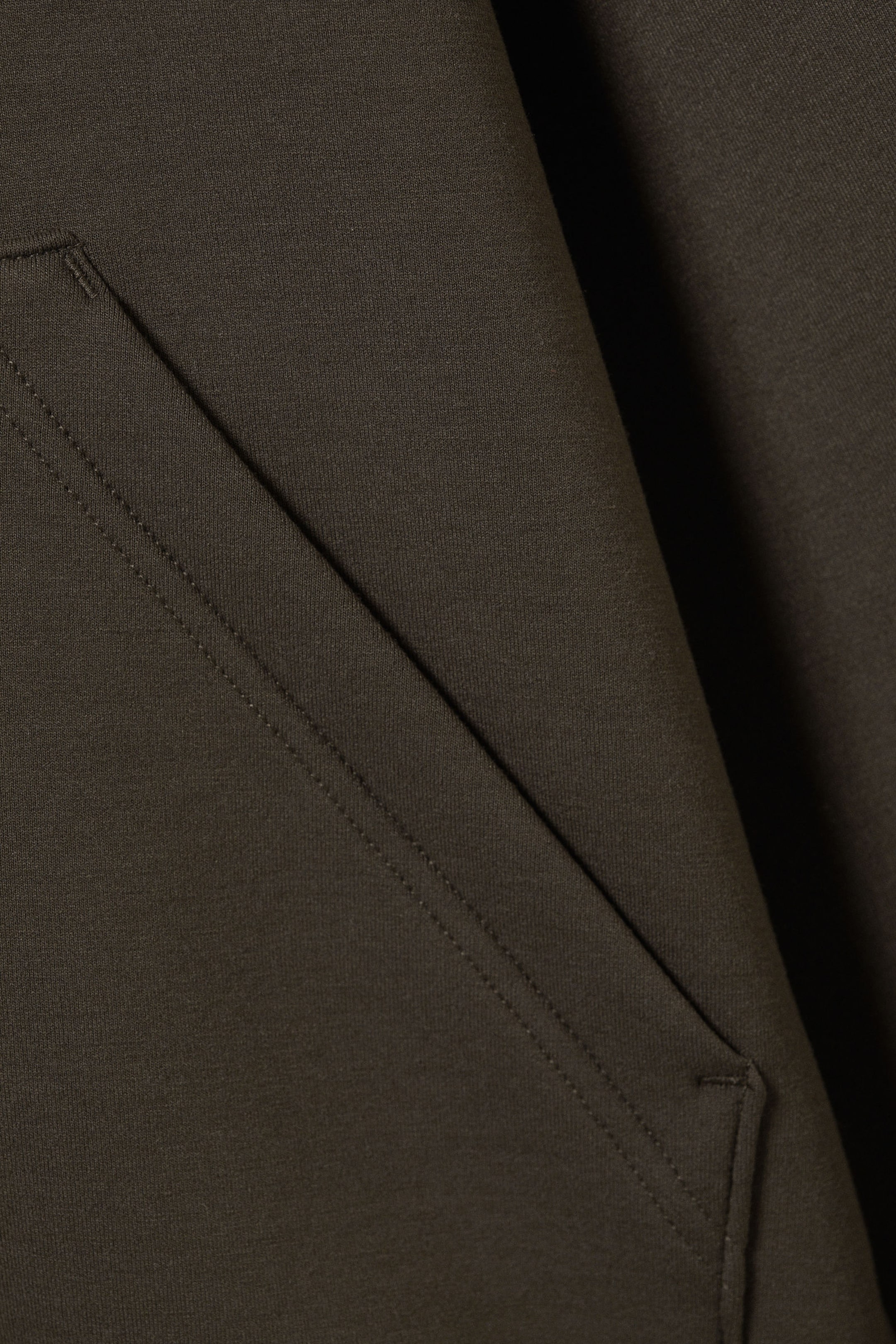 Dunkelbraun - Oversized Scuba-Zip-Hoodie - 5