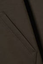Dunkelbraun - Oversized Scuba-Zip-Hoodie - 5