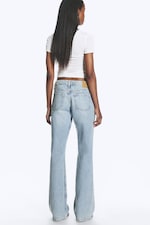 Lip Blue – lyseblå - Nova bootcut-jeans med lavt liv og smal passform - 3