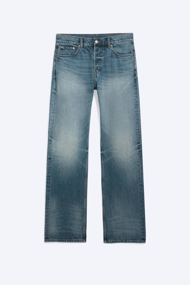 SPACE MID RISE RELAXED STRAIGHT JEANS - Stijgbeugel Blue - Medium Blue/Black Rinse – Zwart/Blaze Blue - Light Blue - 1