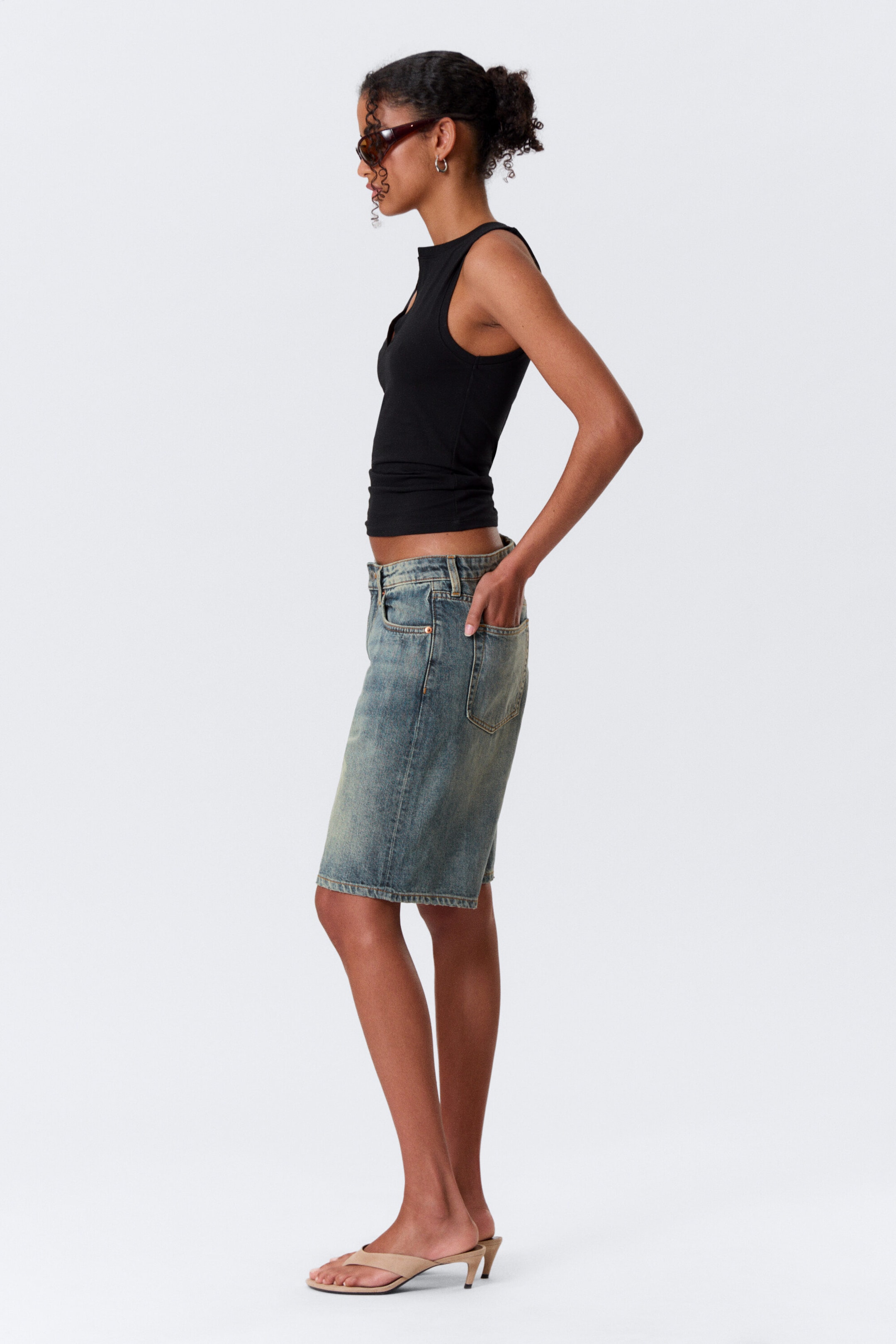 Arizona Blue - Bleu moyen - Short en jean Monterey Low Rise - 2