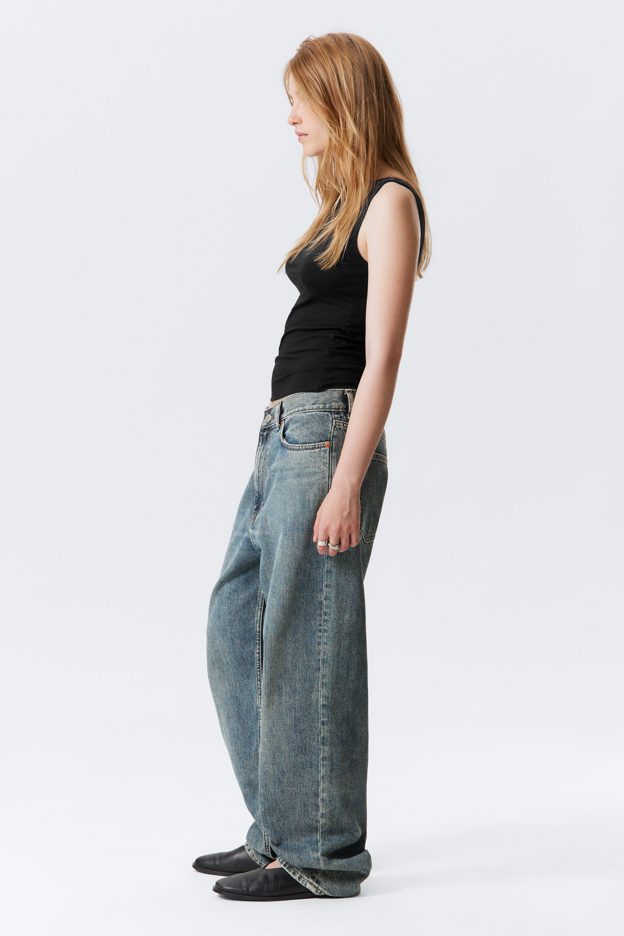 Second Blue - Blå - Galaxy Loose Straight Leg Jeans - 7