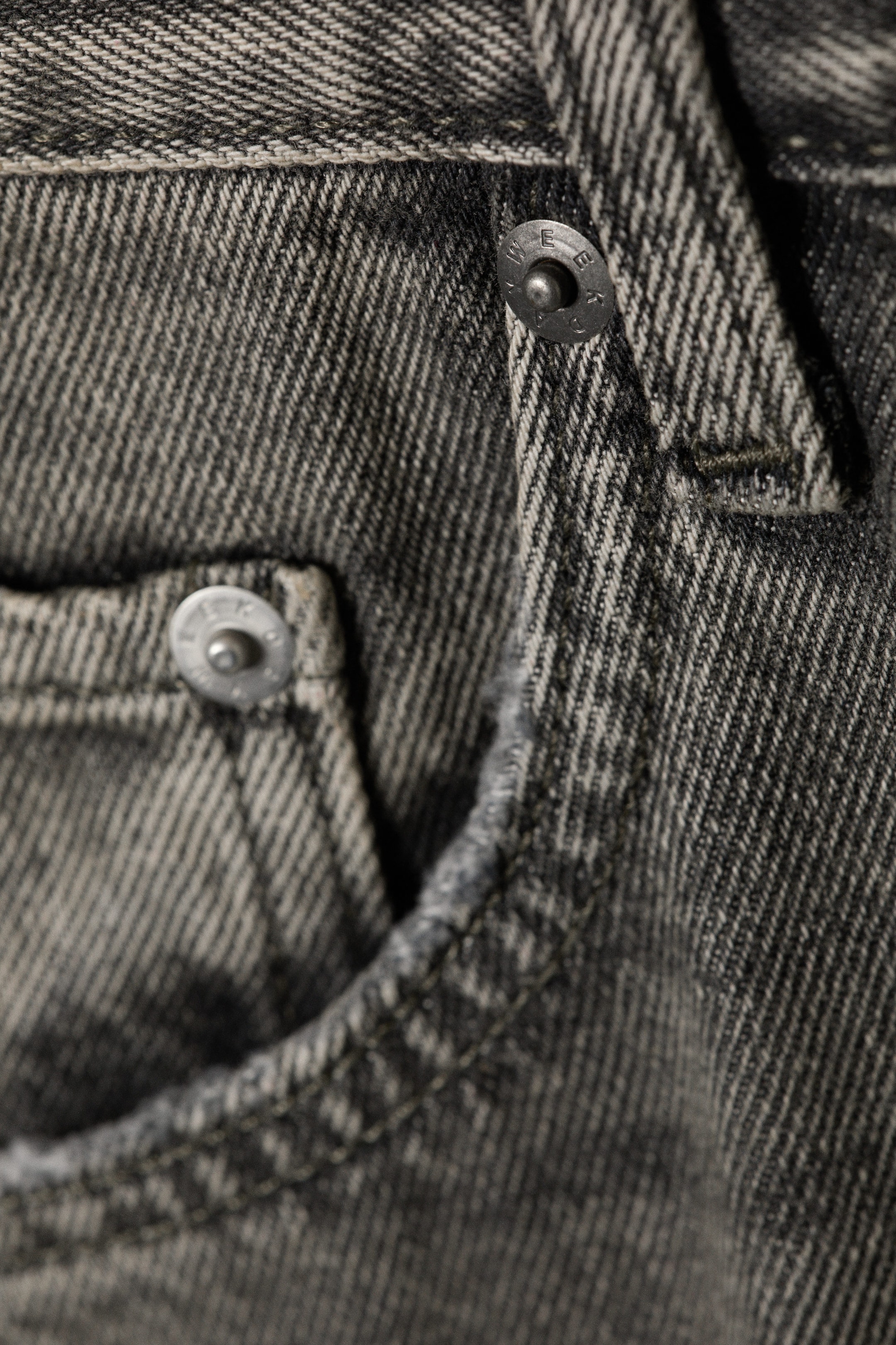 Redondo Black - Washed Black - Solar Loose Wide Leg Unisex Jeans - 7