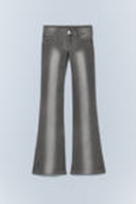 Duster – Grau - Booty Bei – Low Waist Skinny Bootcut Jeans - 4