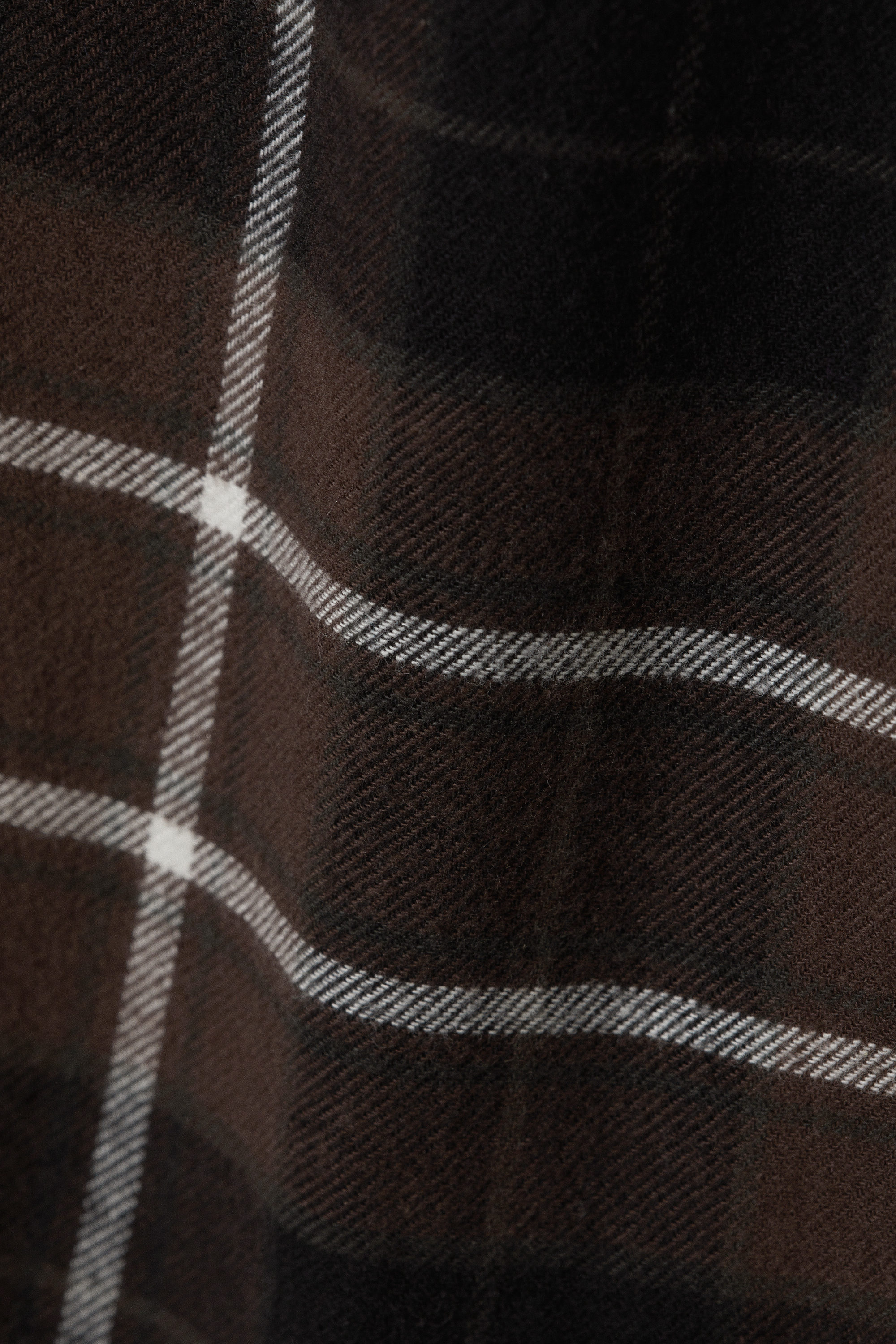 Rutig brun - Pyjamasbyxor i flanell - 4