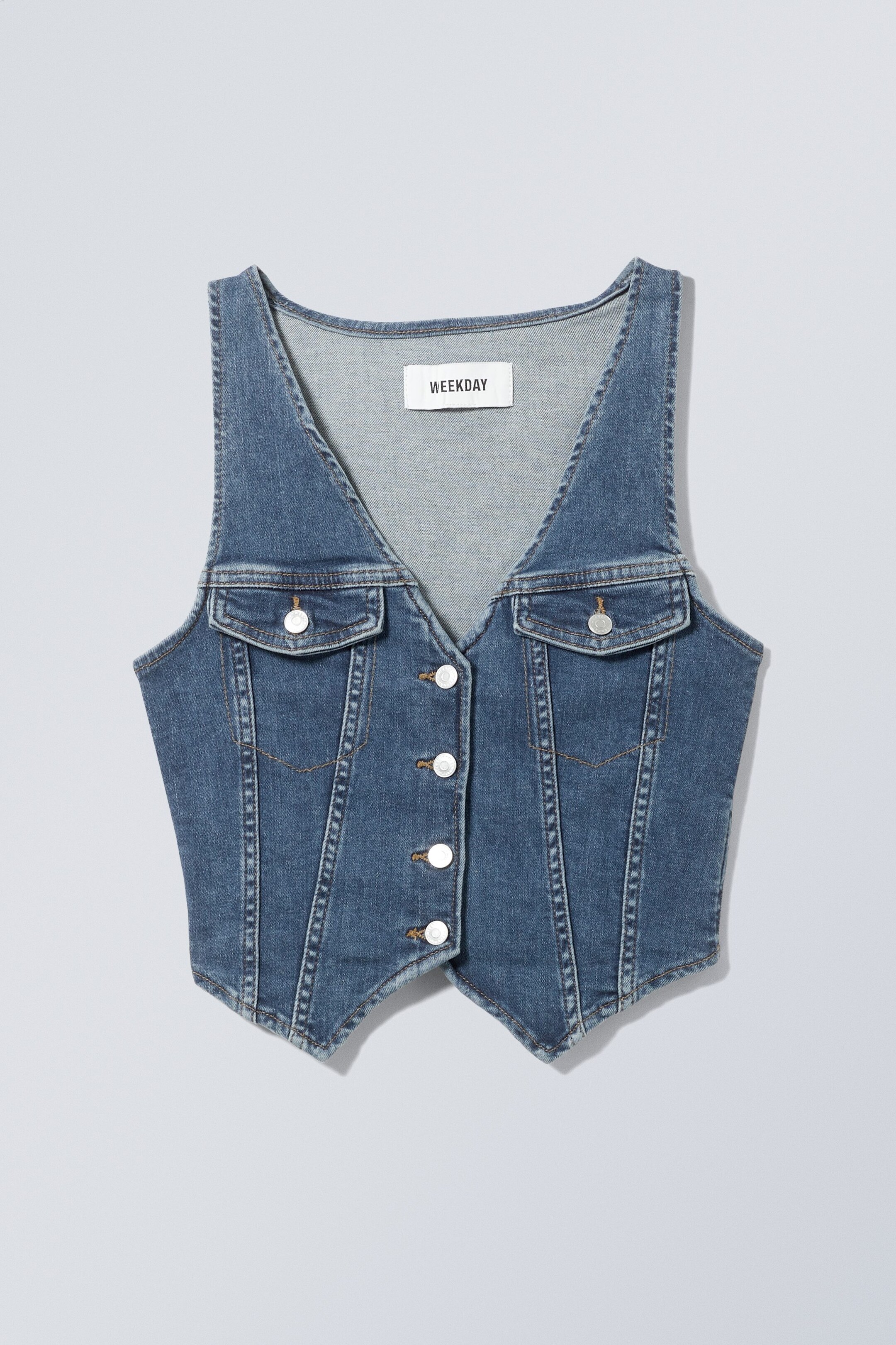 Mineralblau - Jeansweste Ashley - 0