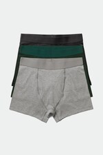 Black, grey, brown - 3-pack Boxer Briefs - 0