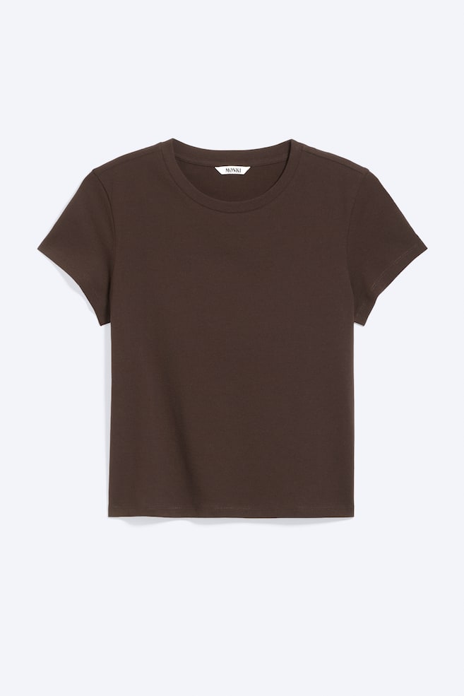 T-shirt mini Regular Fit - Marrone/Bianco/Giallo lime/rosa pesca a righe/Grigio mélange/Rosa/verde a righe - 1