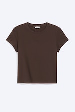 Braun - Mini-T-Shirt in regulärer Passform - 3